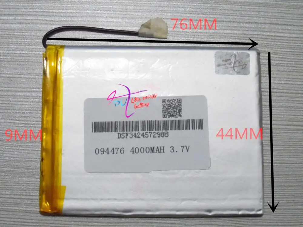 أفضل بطارية العلامة التجارية 3.7 V بطارية ليثيوم بوليمر 094476 904476 4000 mah جيب PC المحمول امدادات الطاقة جهاز المحمول