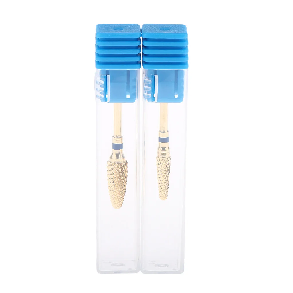 2pcs Electric Carbide Nail Art Drill File Bit Set Professional Manicure Drill Bits