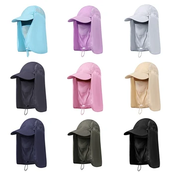 

Outdoor Fishing Camping Cap Midge Mosquito Insect Hat Bug Mesh Head Net Face Protector Travel Sun Protection Hats