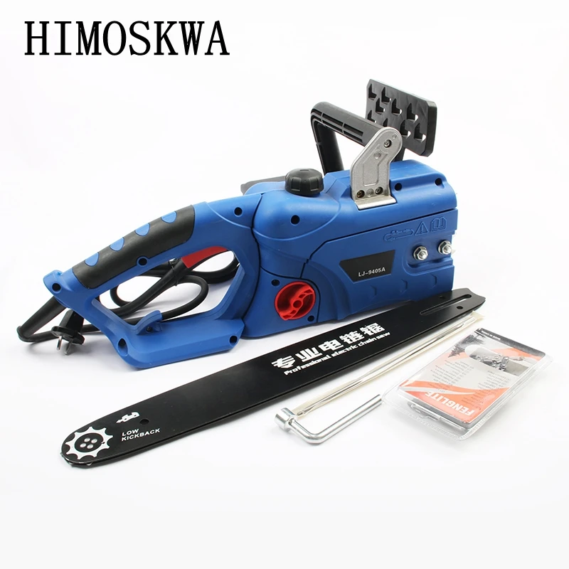 HIMOSKWA 2400w Electric saw household logging saw electric chain saw multi purpose woodworking
