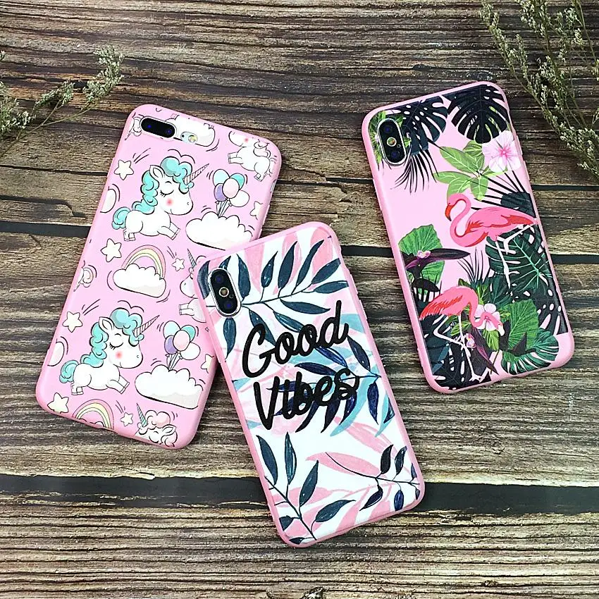 Карамельный цвет листьев искусства чехол для iPhone X 6 6s 7 8 плюс кактус завод мода