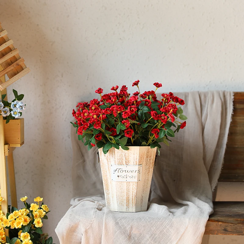 

xuanxiaotong Fresh Small Wild Flowers Artificial Flowers for Party Room Decor Fake Flowers Home Decoration flores artificiales