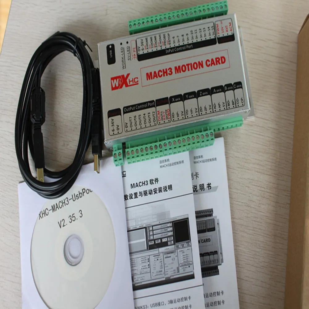 3 осевой usb cnc контроллер mach3 motion card kit|usb controller mach3|controller mach3cnc |