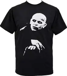 Мужская черная футболка NOSFERATU вампир классический молоток ужас культ готический панк S-5XL