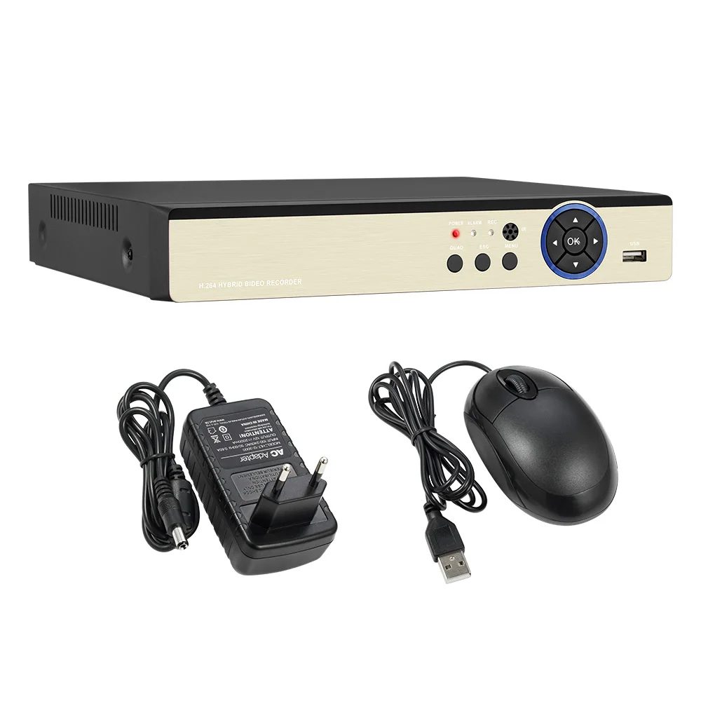 Золотой безопасности 4CH DVR комплект 5.0MP HD CCTV камера видеонаблюдения 1080P HDMI видео камеры безопасности системы Выход 500G 1 ТБ 2 ТБ