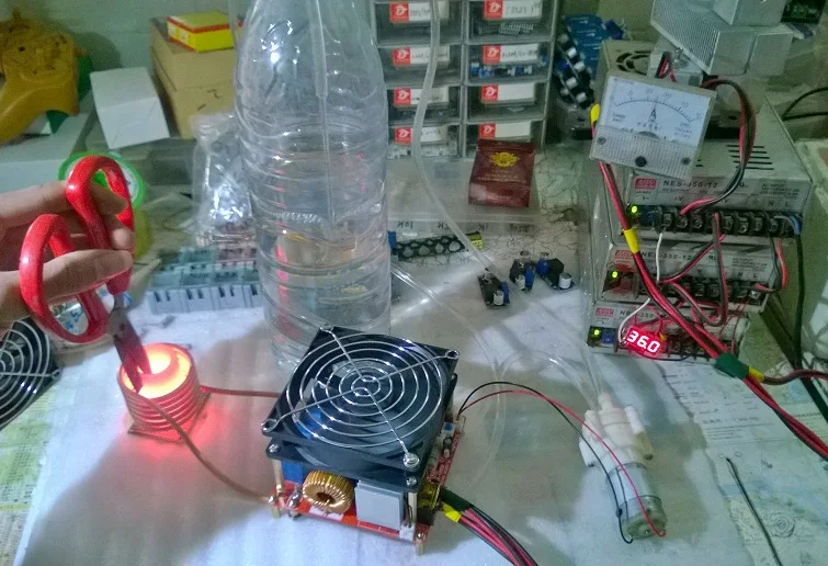 

Input voltage 18V-50V ZVS high frequency induction heating machine