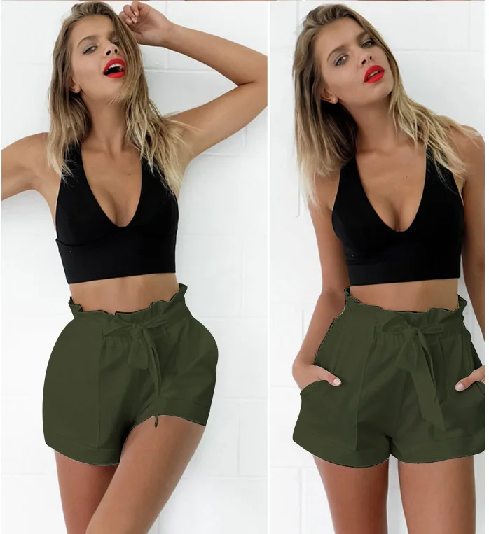 

2018 Women New Style Fashion Hot Fashion Women Lady Sexy Summer Casual Shorts High Waist Short Beach Bow Shorts