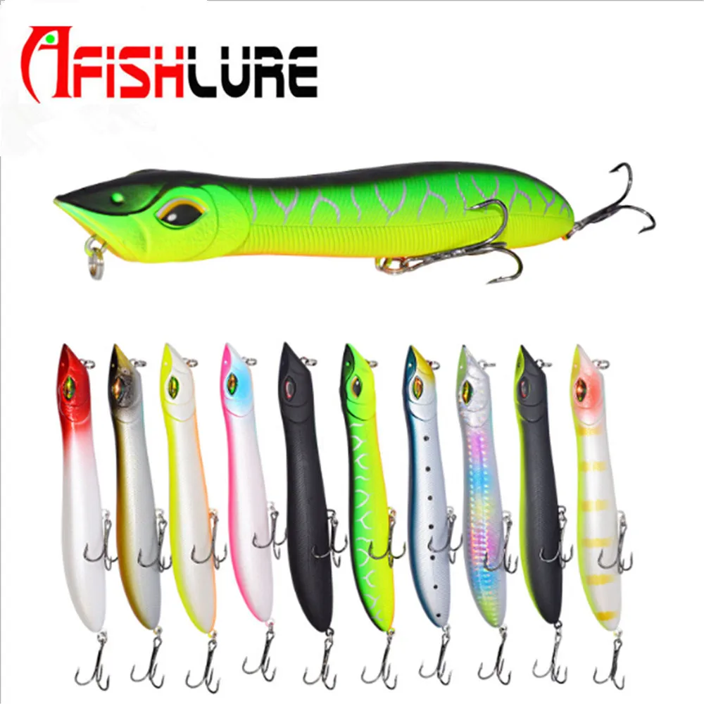 

1Pcs 14cm 26g Snake Head Popper Fishing Lure Artificial Fishing Bait Wobblers 6# High Carbon Steel Hook Water Surface Hard Bait