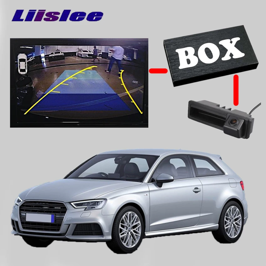 LiisLee заднего вида резервного копирования Камера Интерфейс комплект для Audi A6 C6 4F 2010 2011 RMC navplus MMI системы