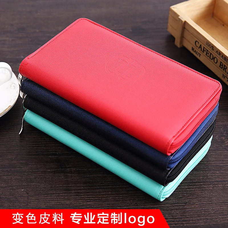 

A6 Multi Function Zip faux Leather Filofax Notebook Portable Agenda Planner Organizer Card Holder Personal Diary Purse Walle