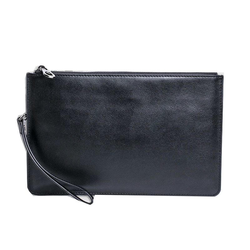 

Fashion the first layer cowhide leather men's handbags male clutch bag soft skin thin Top-handle bag men's bag mobile phone bag