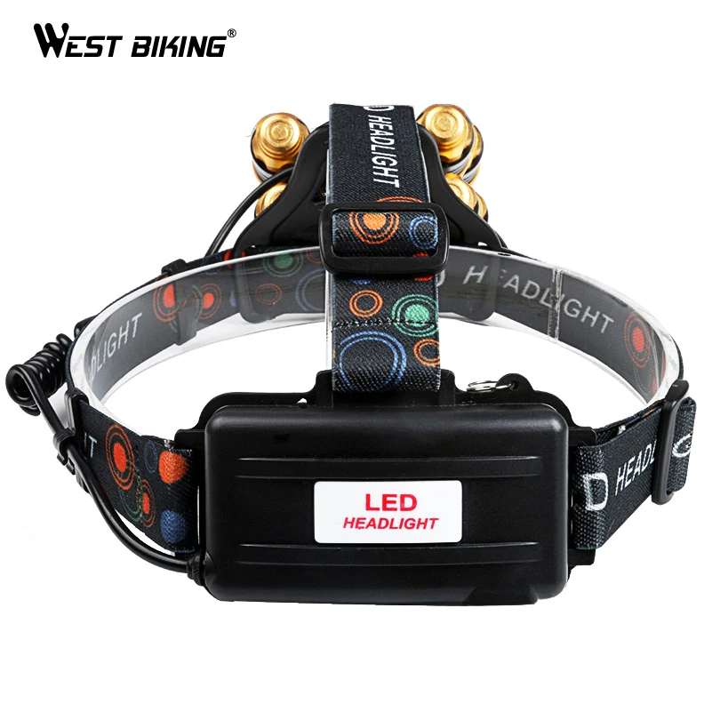 WEST BIKING 600LM велосипед светильник USB Перезаряжаемые Водонепроницаемый 5 светодиоды