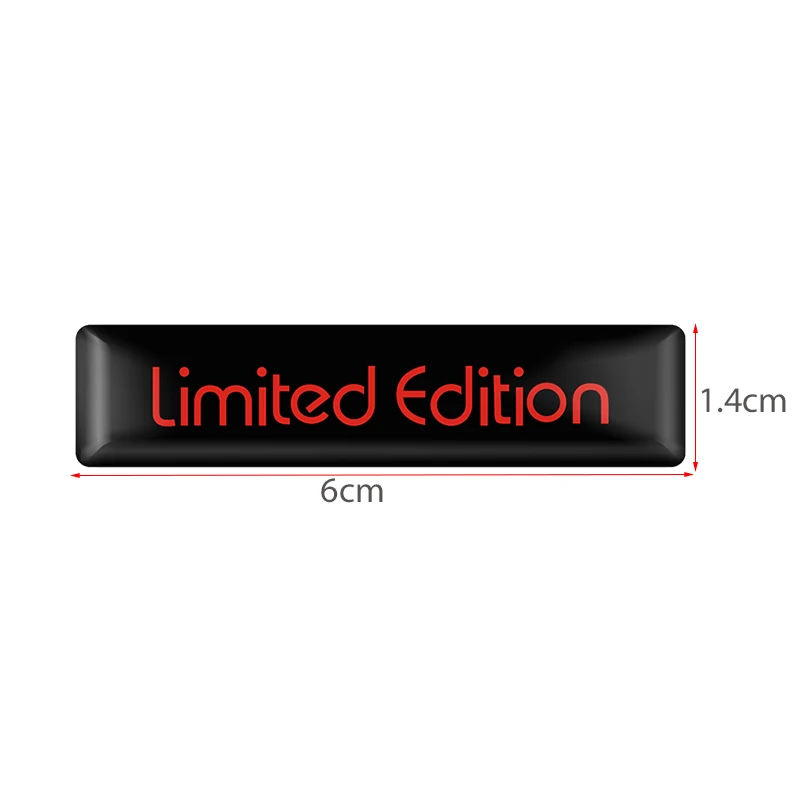 4Pcs Car-styling 3D 6CM*1.4CM LIMITED EDITION Creative Badge Emblem Epoxy Sticker On Car Stickers and Decals Window Sticker