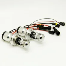 Все алюминиевый материал HID h4 Высокий Низкий Луч би ксенон H4-3 HI LO hid головной светильник 55 Вт H4 светильник