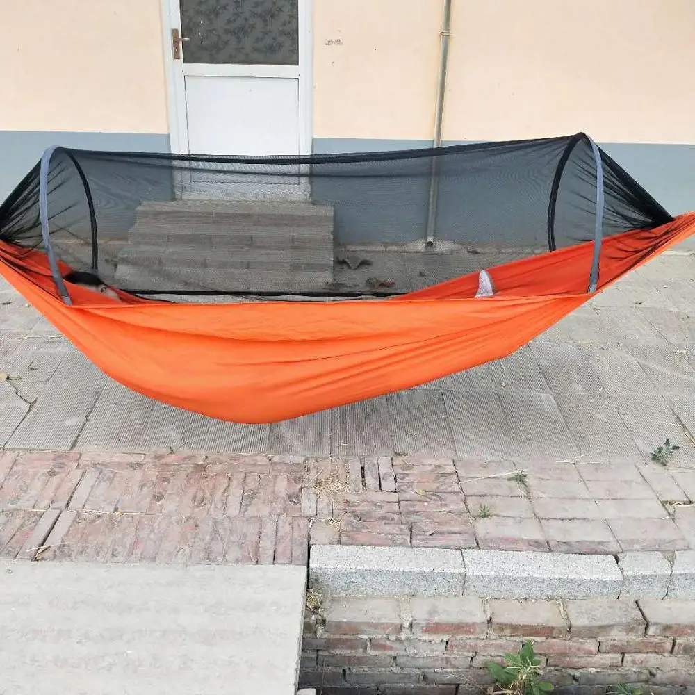 Outdoor Mosquito Net Parachute Hammock Portable Camping Hanging Sleeping Bed High Strength Sleeping Swing 270x140cm Outdoor Mosquito Net Parachute Hammock Portable Camping Hanging Sleeping Bed High Strength Sleeping Swing 270x140cm