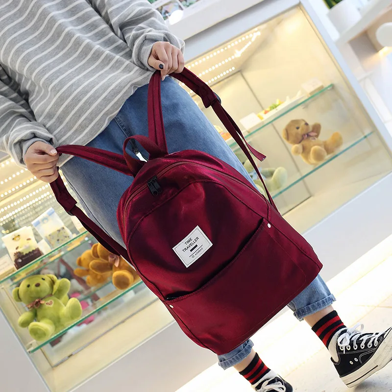 DCIMOR nuevo ojo mochila mujer de Color sólido Preppy Casual mochila para adolescentes chicas mujer la escuela bolso de hombro mochila DCIMOR nuevo ojo mochila mujer de Color sólido Preppy Casual mochila para adolescentes chicas mujer la escuela bolso de hombro mochila