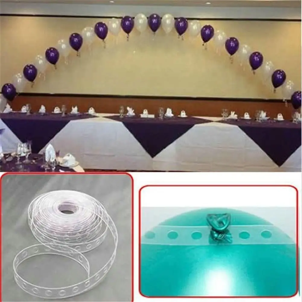 

1PC /5M Plastic Wedding Party Decorating Arch Connect Strip Balloon Chain Holder Tape birthday party decorations kids Baloons