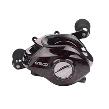 HiUmi Low Profile Baitcasting Fishing Reel 13 + 1 Shielded Bearings Baitcaster Tuned Magnetic Brake System Baitcast Reel