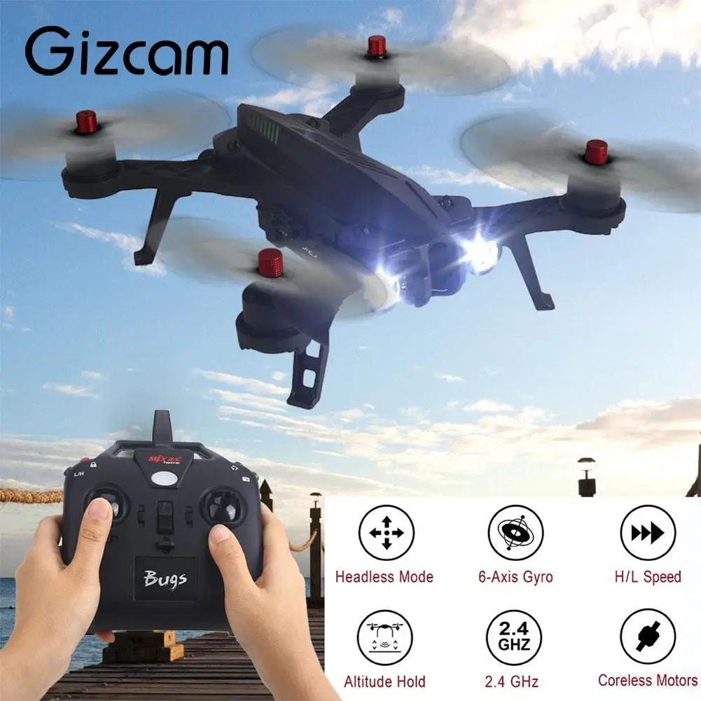 

Innovative Drone Four-Axis Aircraft UAV Helicopter Black ABS 4CH Party Competition USB Charge MJX B6
