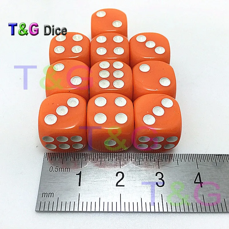 6 видов цветов Размер: 12*12*12 мм пластиковый Покер Кубики игральных карт для игры в кости, красный, синий, orange, желтый, прозрачный, красный/синий 10 шт./компл. d6 кости