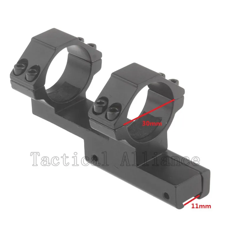 Tactical Airsoft Accessories 30mm Double Scope Mount Rings Extended Offset for 11mm Dovetail