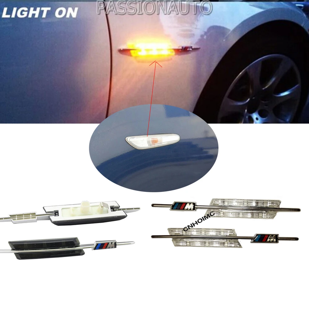 2X Car LED Fender Side Turn Signals LED Marker Light 12V SMD3528 Bulb