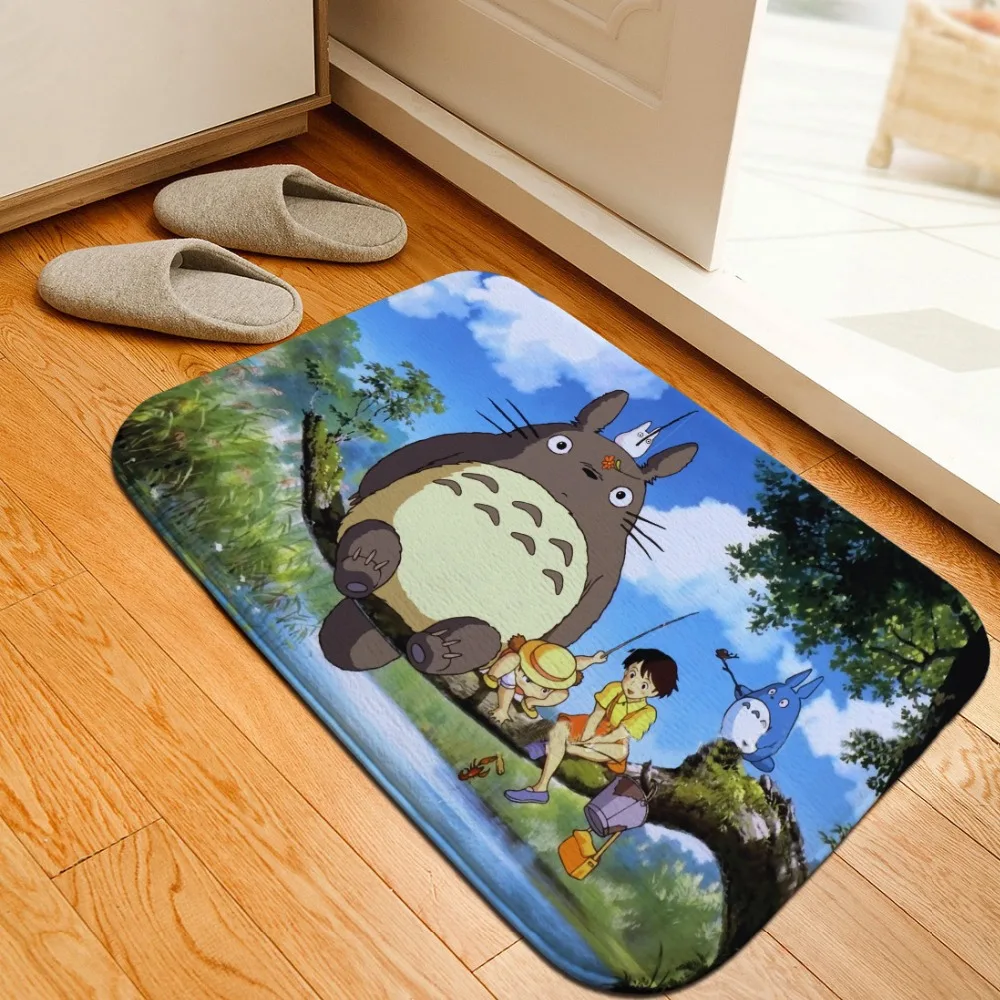 Аниме Мой сосед Тоторо студия Ghibli пол коврик дверной проем нескользящий ковер кровать гостиная домашняя кухня напольный околодверный коврик