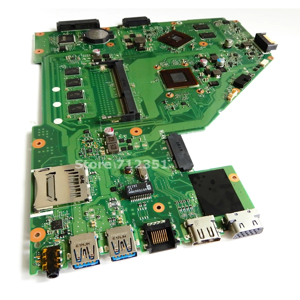  X550WE E2-6110 CPU 4GB RAM Mainboard REV 2.0 For Asus X550WA X550WE X550W D552W Laptop Motherboard 