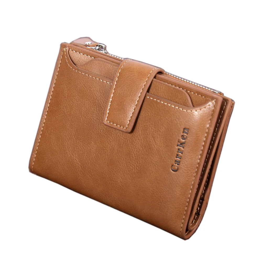 

2020 New Men's Leather Wallet With Coin Pocket Purse Short Male Clutch Women Zipper Money Bag Driver's Lincese Card Holder