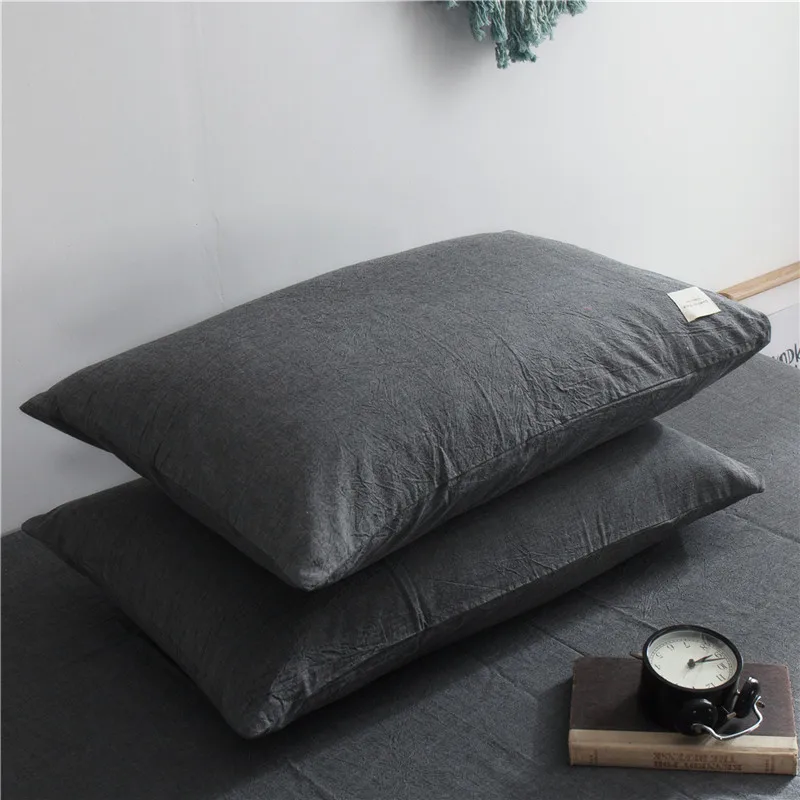 رمادي داكن طقم سرير فاخر القطن 3/4 قطع الأسرة مجموعة تشمل غطاء سرير لحاف غطاء المخدة غرفة الديكور المفرش لينة رمادي داكن طقم سرير فاخر القطن 3/4 قطع الأسرة مجموعة تشمل غطاء سرير لحاف غطاء المخدة غرفة الديكور المفرش لينة