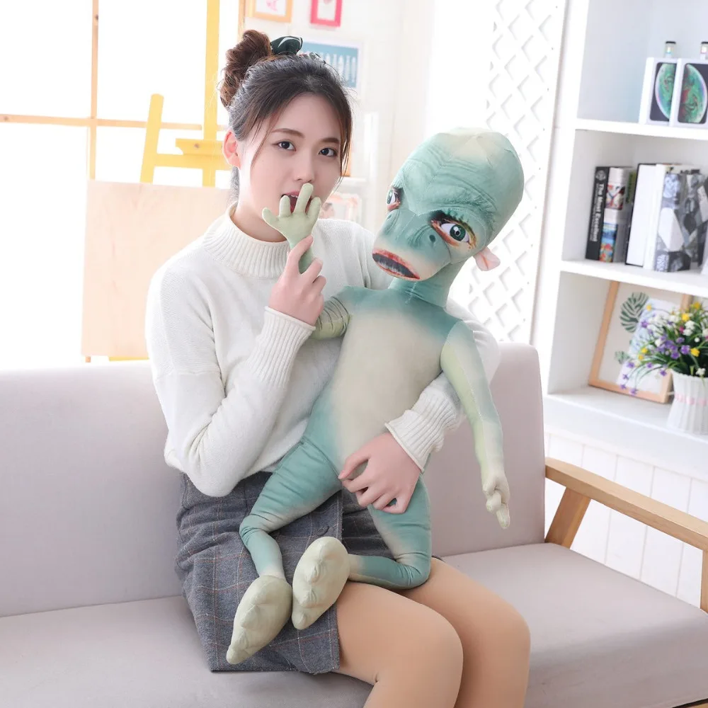60/80/100cm Movie Figure alien strange plush toy Soft planet creature Fun Trick Film Movie fan kid Cartoon unique ugly gift