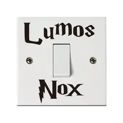 Lumos Nox стены стикеры s Классический фильм Гарри Поттер переключатель для детской комнаты украшения дома интимные аксессуары