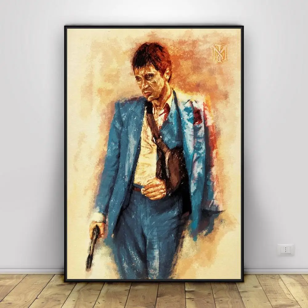 Scarface Тони Монтана арт печатные рисунки на холсте домашний Настенный декор