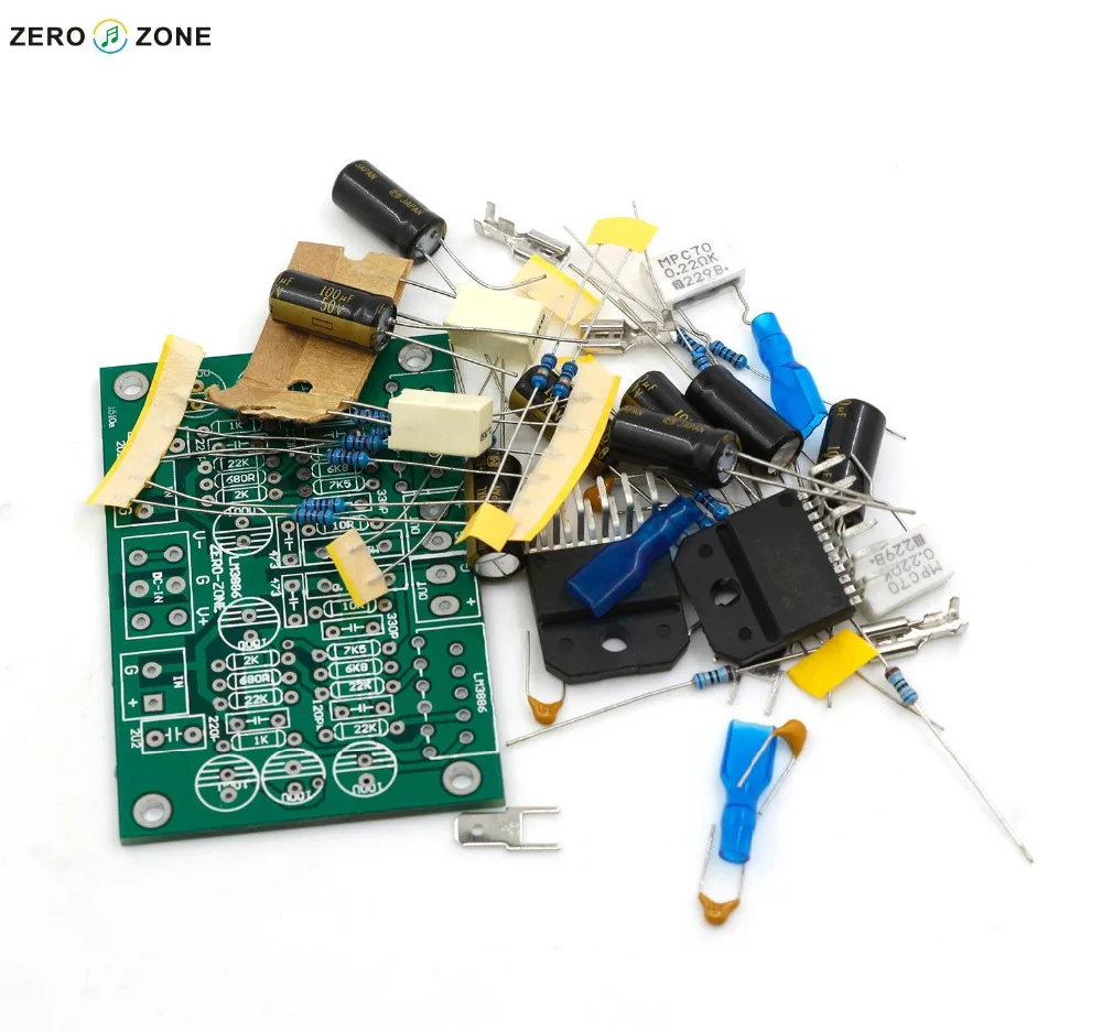 ZEROZONE LM3886 Stereo amplifier Kit Pure dynamic feedback circuit