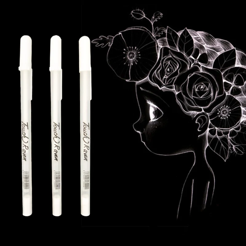 1 шт. 0,7 мм белый маркер для выделения текста студенческий Эскиз Рисование граффити художественные маркеры комикс дизайн крюк лайнер ручка