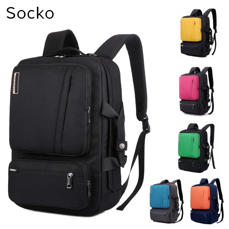 

2019 SOCKO Brand Backpack Messenger Handbag For Laptop 15",15.6",17",17.1",17.3" Notebook Bag,Packsack,Travel Free Drop Shipping