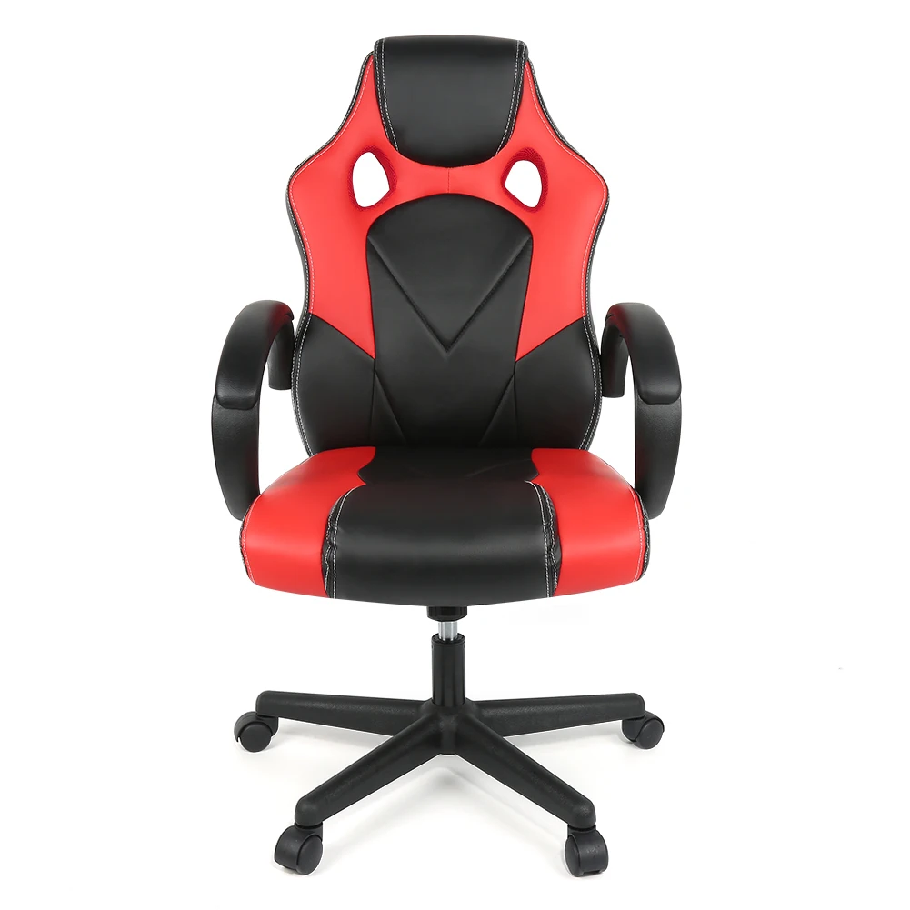 

High Quality Adjustable Swivel Home Office Chair Ergonomic High-Back Faux Leather Gaming Chair Reclining HWC
