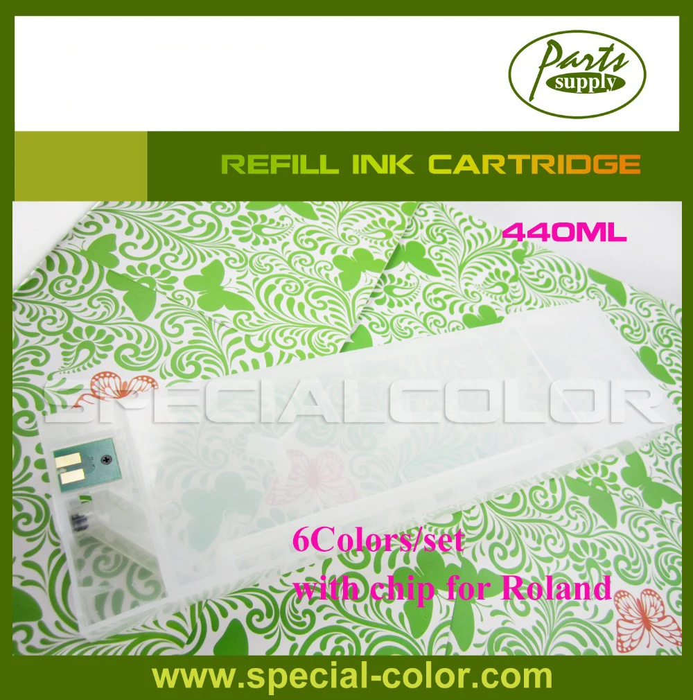 

440ml+6 colors Refill Ink Cartridge for roland SP540V/300 (C, M, Y, K,Lc,Lm)