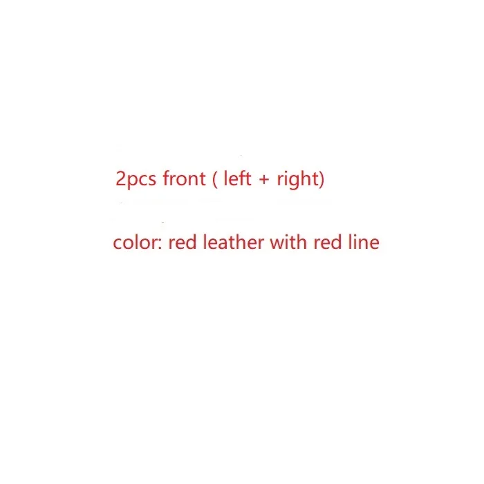 2 шт. микрофибра кожа межкомнатные двери автомобиля панели Чехлы защитная накладка для Mazda CX-5 - Название цвета: front Red -Red line