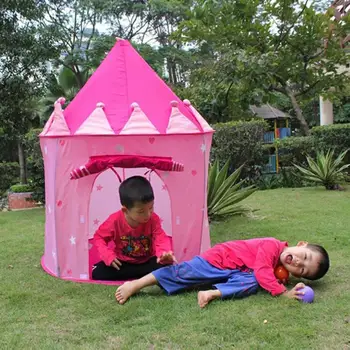 

Baby Kids Tents Portable Foldable Tent Children Yurt Play House Outdoor Toy for 2-3 Kids Play Personal Space Toy Gift
