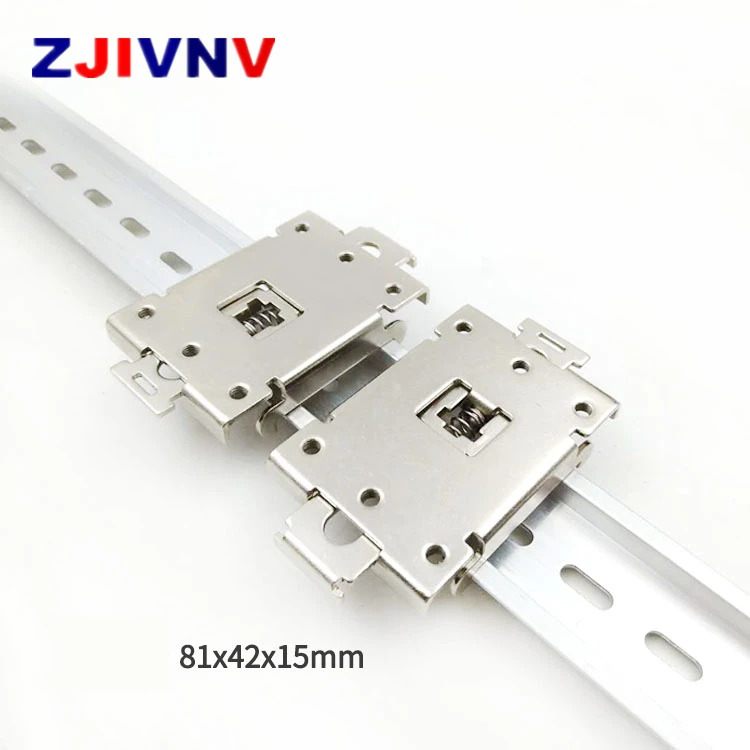 

single phase solid state relay SSR 35mm DIN rail fixed mounting rail clip clamp 1pc