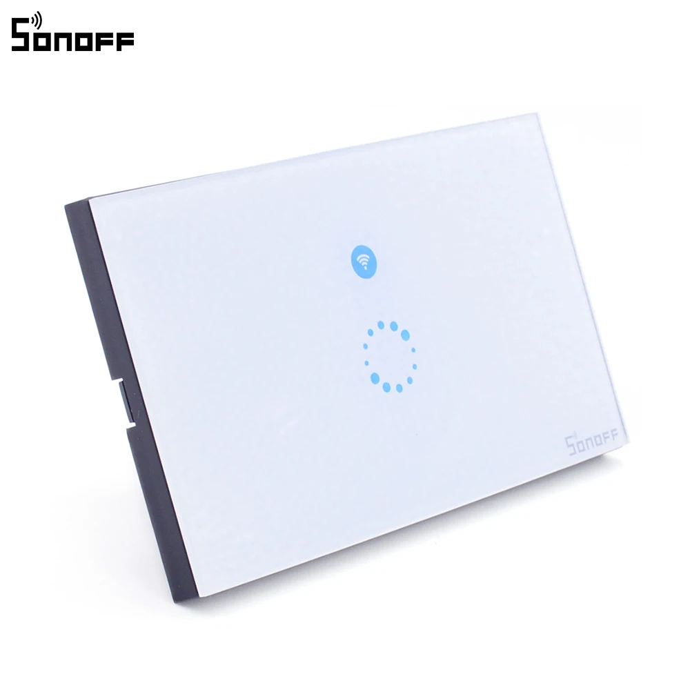 Sonoff Touch EU US Plug Wifi настенный сенсорный светильник со стеклянной сенсорной панелью лампы светодиодный светильник s переключатель работает с Alexa Google Home