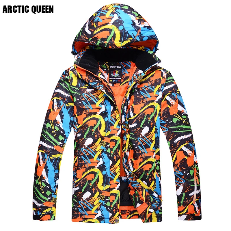 

ARCTIC QUEEN Brand Man Ski Jacket Waterproof Jacket Windproof Snowboard Jacket Camping And hiking Jacket for men in winter sport