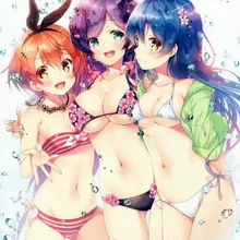 Love Live аниме персонажи 150*210 см Односторонний пододеяльник#39541