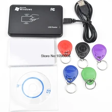 125khz RFID ID EM Card Reader & Writer&Copier/Duplicator ( T5557/ EM4305)with 10pcs key tag card for Access Control
