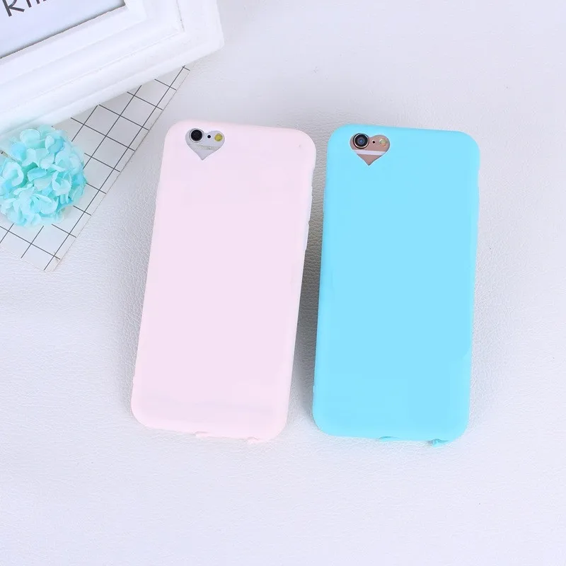 

Matte Phone Case For iPhone 7 Plus 6 6s 8 5 5s SE Simple Solid Color Ultrathin Soft TPU Cases Candy Color Back Cover