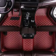 Leather Car Floor Mats for Volkswagen Vw Passat B3 B4 B5 B6 B7 B8 2000-2018 Custom Foot Pads Automobile Carpet Cover