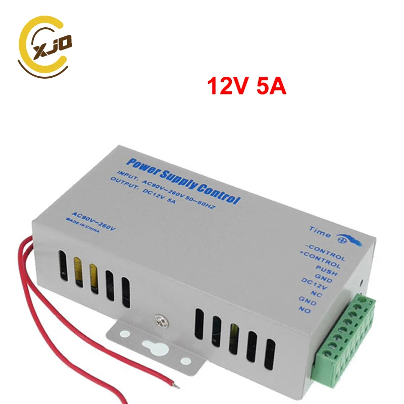 

XJQ Power Supply Door RFID Fingerprint Access Control Supplier Adapter Covertor System Machine DC 12V 3A 5A AC 90~260V