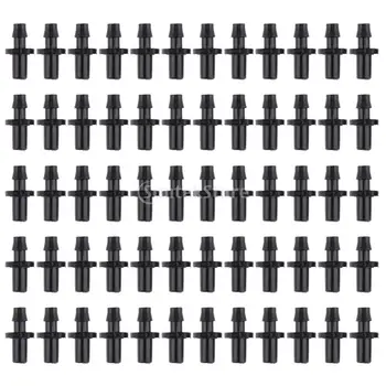 

50Pcs 1/4" Watering Irrigation Gardening Hose Drip Nozzle fitting Connector