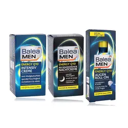 Balea Для мужчин энергии Q10 интенсивный дневной крем для лица + восстанавливающий ночной крем + Roll-на крем для глаз для уставшей кожи улучшает